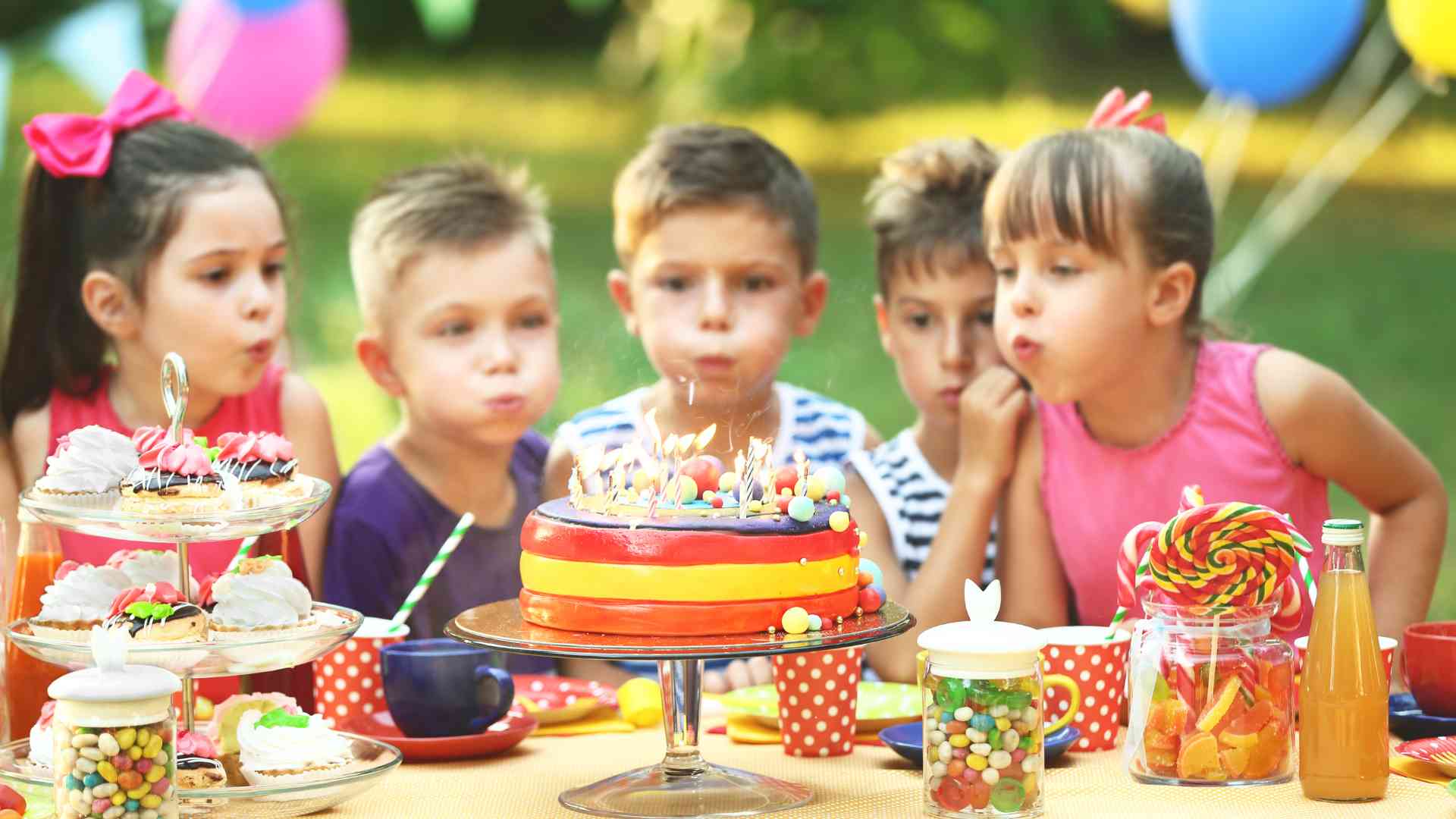 festa di compleanno per bambini al parco