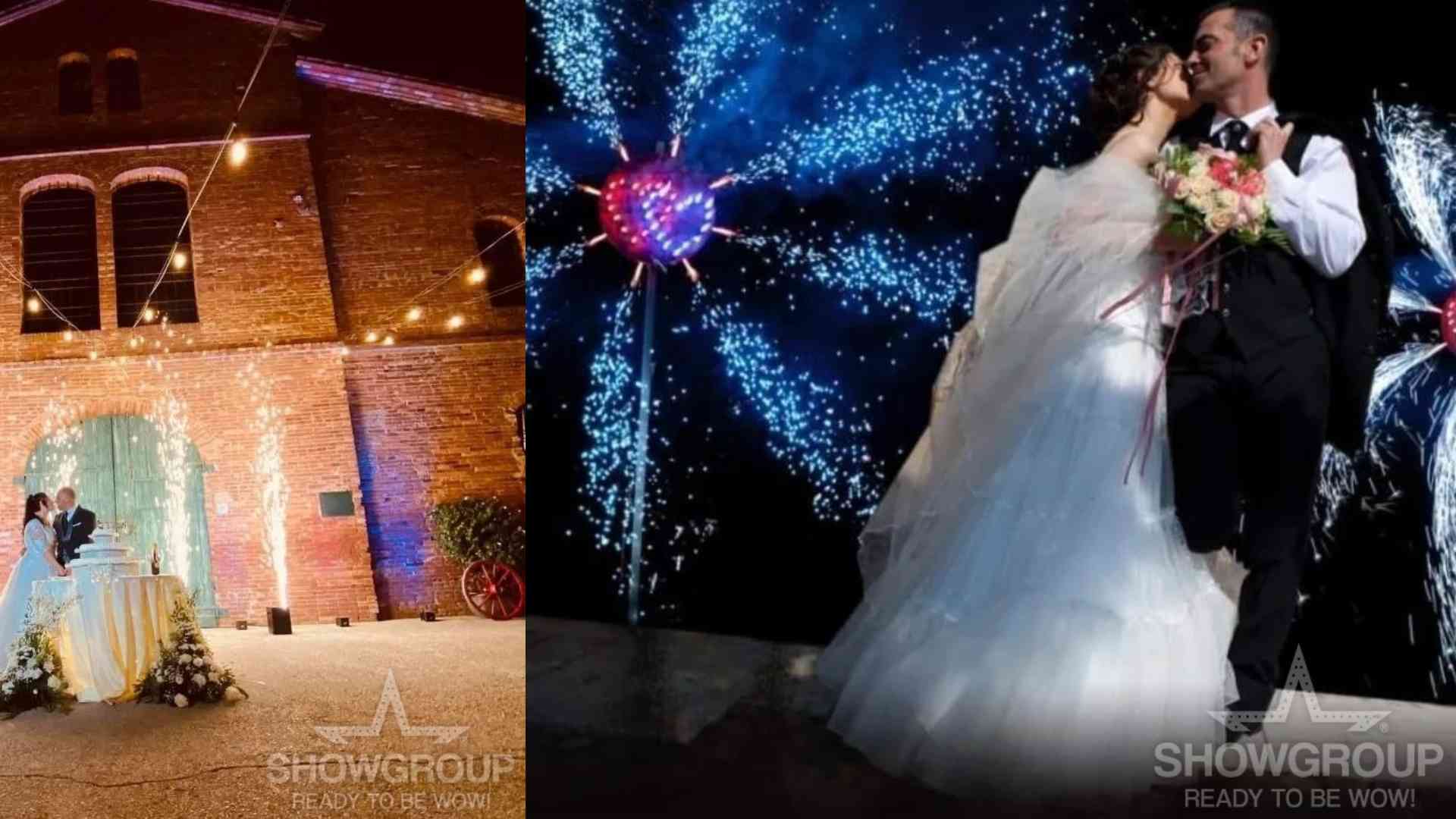 fuochi d'artificio per matrimonio